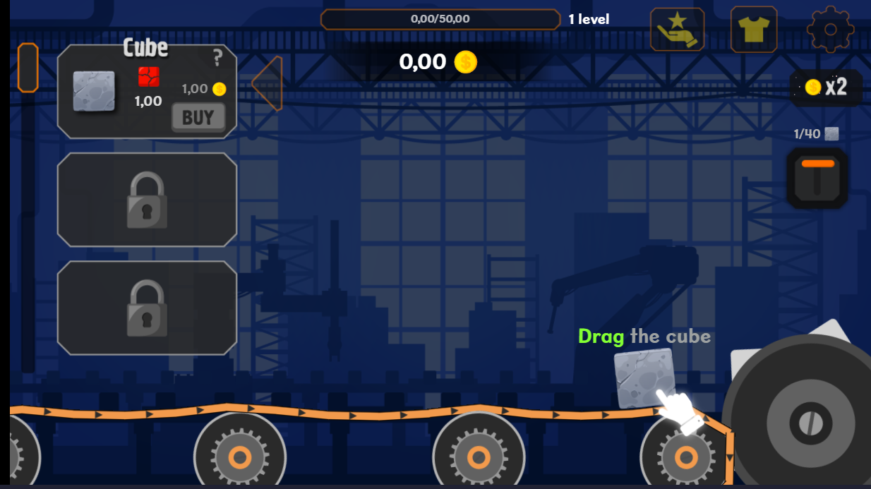 Cubes Crusher Gameplay - Level 1